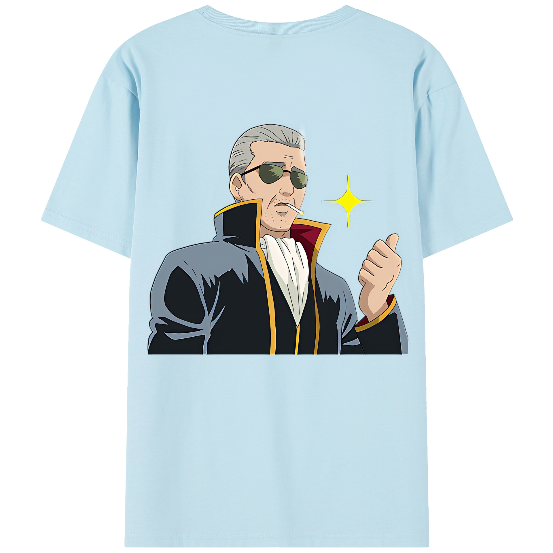 （画像用） ぎんたま 坂田銀時（さかたぎんとき） 神楽 志村新八（しむら しんぱち） GINTAMA Sakata Gintoki Kagura Shimura Shinpachi 綿100％半袖Tシャツ（背面プリント）